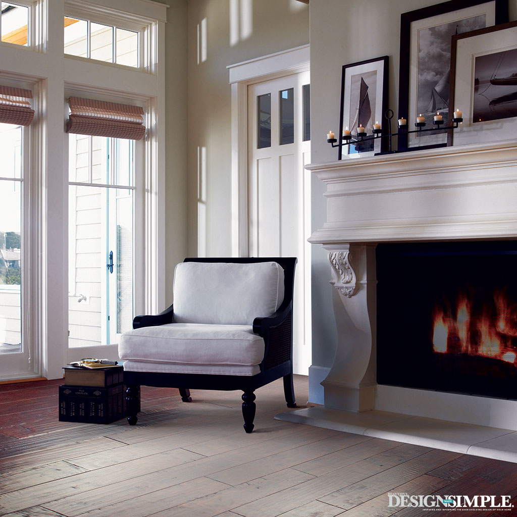 Rustic Living Room with Hardwood Floor from Carpet One